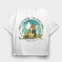 Snowmobiler Retro Sunset, Tricou Oversize Barbati (Unisex)
