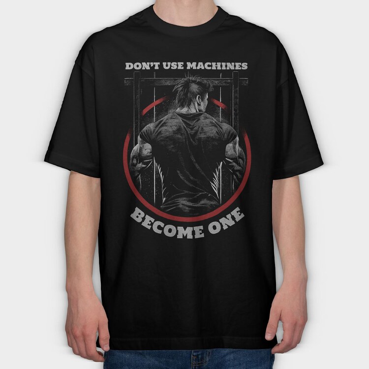 Machine Exercise, Tricou Oversize Barbati (Unisex)