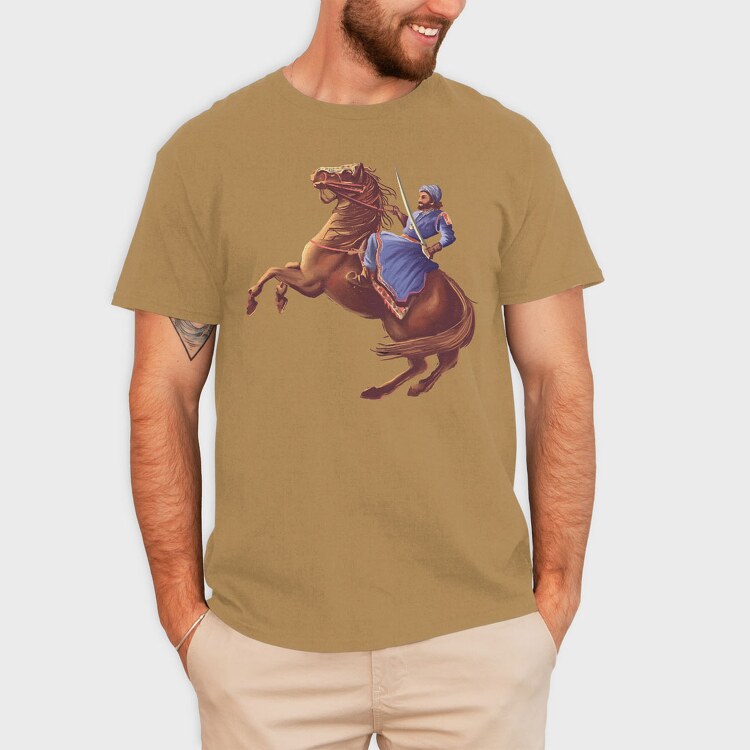 King and Horse Painting, Tricou Barbati (Unisex)