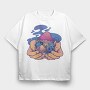 Magic Mushrooms, Tricou Oversize Barbati (Unisex)