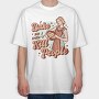 Retro Woman Baking Bake Kill Funny, Tricou Oversize Barbati (Unisex)