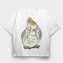 Cartoon Peekaboo, Tricou Oversize Barbati (Unisex)