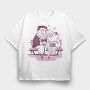 Romantic Old Couple Love Mug, Tricou Oversize Barbati (Unisex)