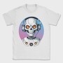 Robot Skull With Headphones, Tricou Barbati (Unisex)