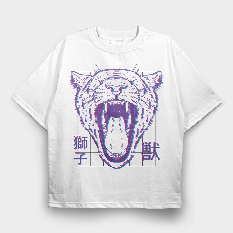 Roaring Lioness Blurred, Tricou Oversize Barbati (Unisex)
