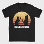 Rise Wine Sunset And Wine, Tricou Barbati (Unisex)