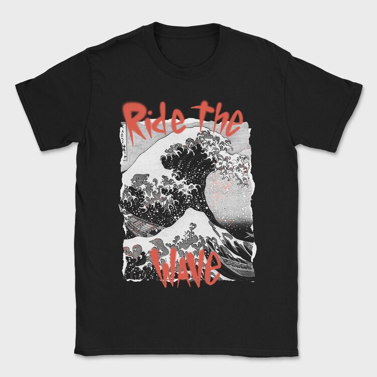 Ride The Wave Art, Tricou Barbati (Unisex)