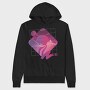 Retrowave Landscape, Hanorac Oversize Barbati (Unisex)