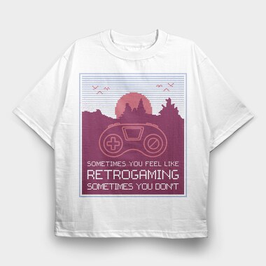 Retrogaming, Tricou Oversize Barbati (Unisex)