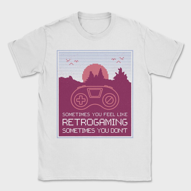 Retrogaming, Tricou Barbati (Unisex)