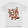 Retro Woman Baking Bake Kill Funny, Tricou Barbati (Unisex)