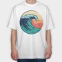 Retro Wave Art Vintage Wave, Tricou Oversize Barbati (Unisex)