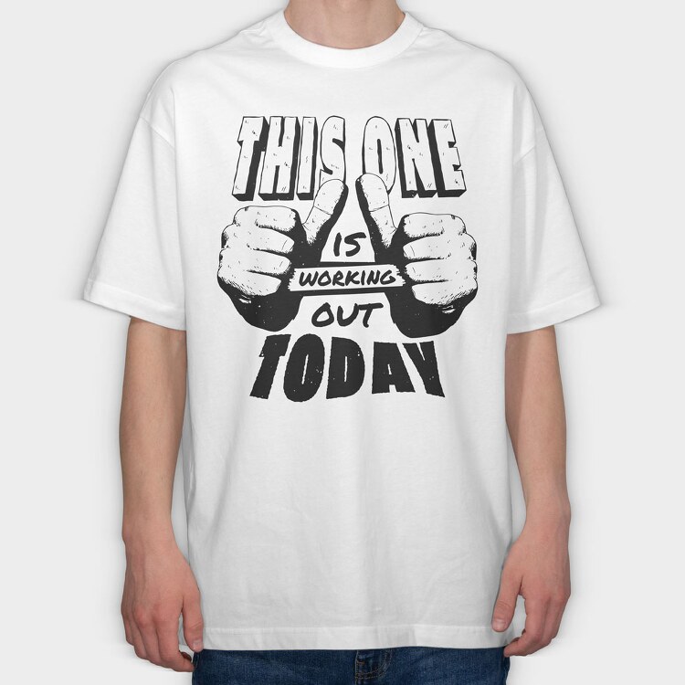 Working Out, Tricou Oversize Barbati (Unisex)