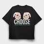 Matrix Hands Choose, Tricou Oversize Barbati (Unisex)