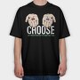 Matrix Hands Choose, Tricou Oversize Barbati (Unisex)