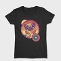 Retro Hippie Dog, Tricou Femei