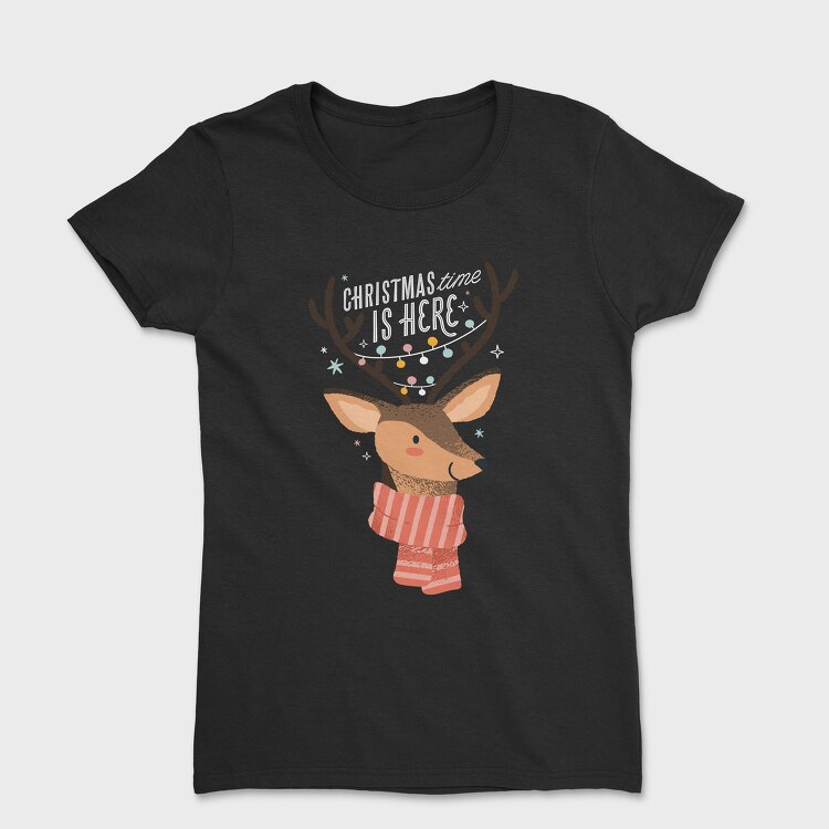Reindeer Christmas 05, Tricou Femei