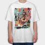 Reggae Musician Abstract Music, Tricou Oversize Barbati (Unisex)
