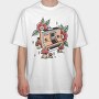 Retro Polaroid Camera Traditional Tattoo, Tricou Oversize Barbati (Unisex)