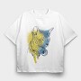 Sphynx Cat Headphones, Tricou Oversize Barbati (Unisex)