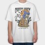 Retro Ghost Halloween Creepy Crew, Tricou Oversize Barbati (Unisex)
