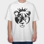 Regal Lioness Silhouette Female Lion, Tricou Oversize Barbati (Unisex)