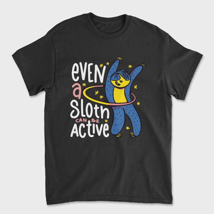 Active Sloth, Tricou Barbati (Unisex)