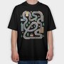Race Track, Tricou Oversize Barbati (Unisex)
