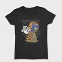 Retro Ghost Halloween Creepy Crew, Tricou Femei