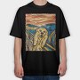 Dog Scream, Tricou Oversize Barbati (Unisex)