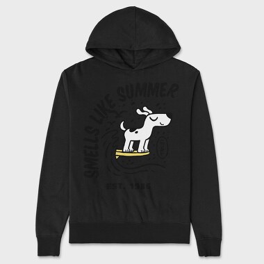 Smells Like Summer Dog, Hanorac Oversize Barbati (Unisex)