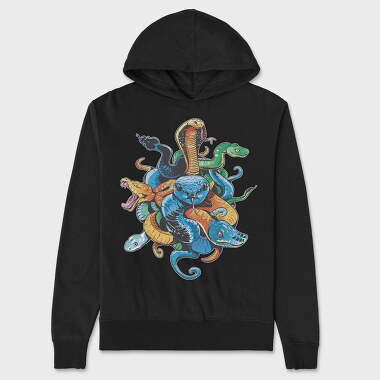 Snakes Species, Hanorac Oversize Barbati (Unisex)