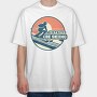 Retro Skiing Enthusiast Be Skiing, Tricou Oversize Barbati (Unisex)