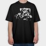 Relaxed Santa Claus Chill Cookie Milk, Tricou Oversize Barbati (Unisex)