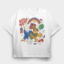 Stay Trippy Fungi, Tricou Oversize Barbati (Unisex)