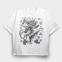Rat Guitar Rock, Tricou Oversize Barbati (Unisex)