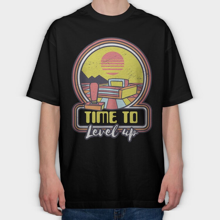 Retro Console Gaming, Tricou Oversize Barbati (Unisex)