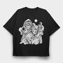 Couple Skeleton Costume, Tricou Oversize Barbati (Unisex)
