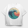 Retro Wave Art Vintage Wave, Tricou Oversize Barbati (Unisex)