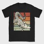 Retro Sunset Crocodile, Tricou Barbati (Unisex)