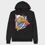 Retro Ski Triangle, Hanorac Oversize Barbati (Unisex)