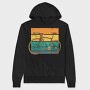 Retro Racing Bike, Hanorac Oversize Barbati (Unisex)