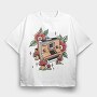 Retro Polaroid Camera Traditional Tattoo, Tricou Oversize Barbati (Unisex)