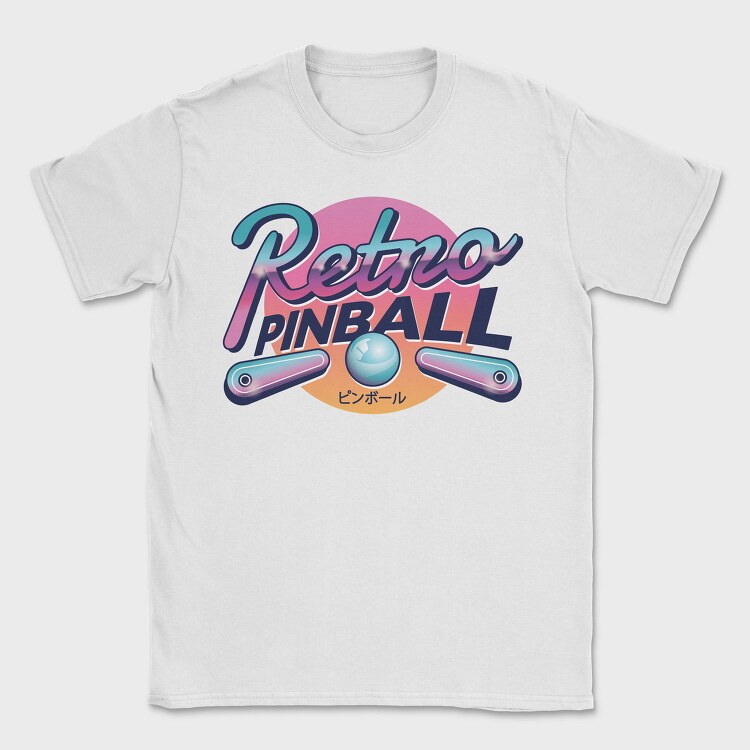 Retro Pinball, Tricou Barbati (Unisex)