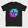 Retro Neon Glitch Logo, Tricou Barbati (Unisex)