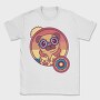 Retro Hippie Dog, Tricou Barbati (Unisex)