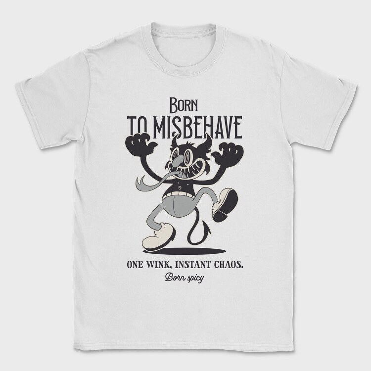 Retro Devil Halloween Cartoon, Tricou Barbati (Unisex)