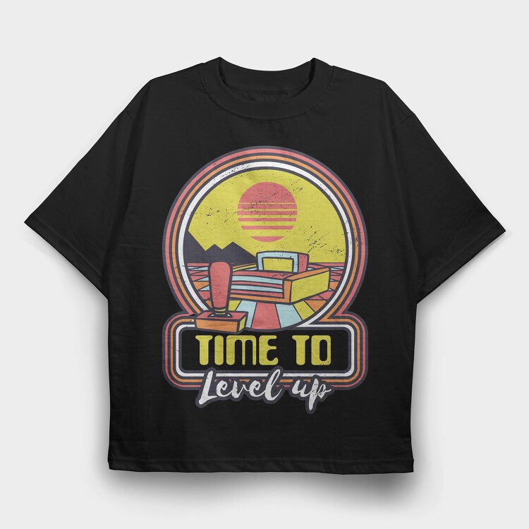 Retro Console Gaming, Tricou Oversize Barbati (Unisex)