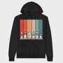 Retro Chess, Hanorac Oversize Barbati (Unisex)