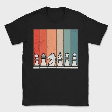 Retro Chess, Tricou Barbati (Unisex)